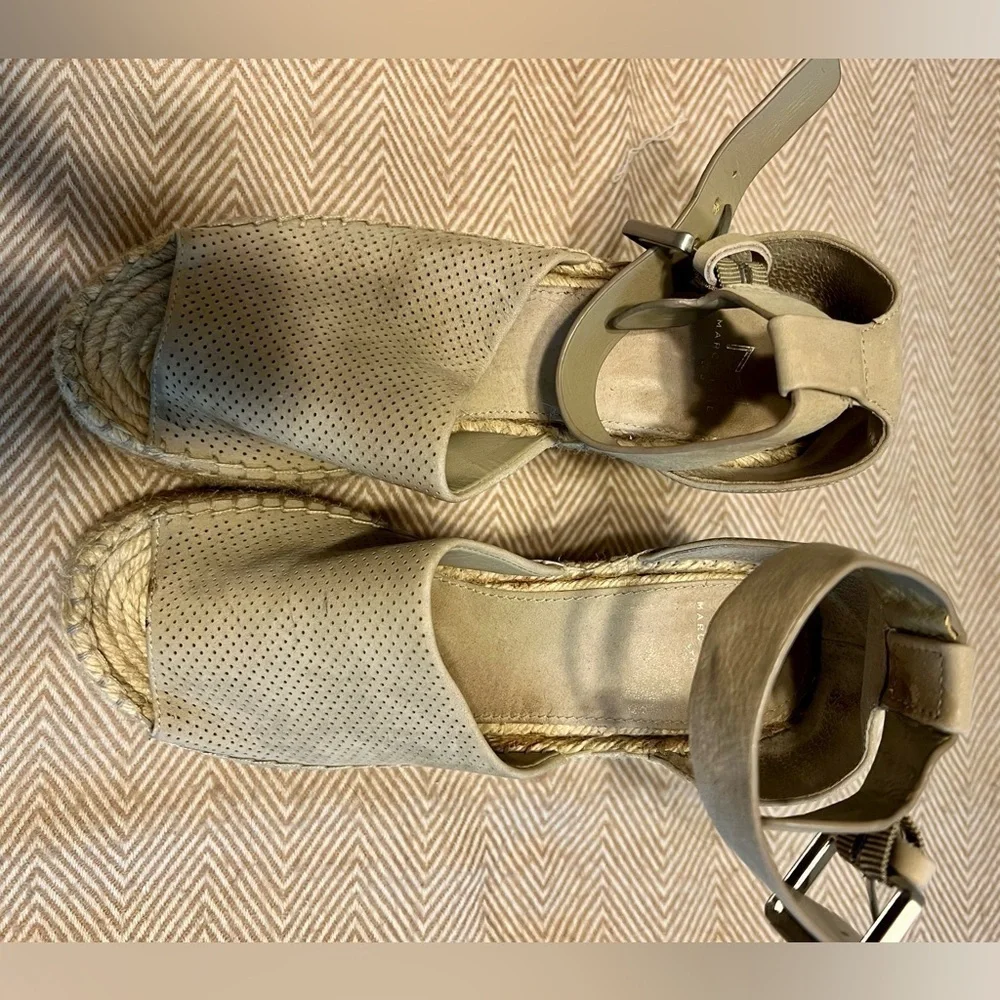 EUC Marc Fisher Women's Adalyn Espadrille Wedge Sandal Size 7